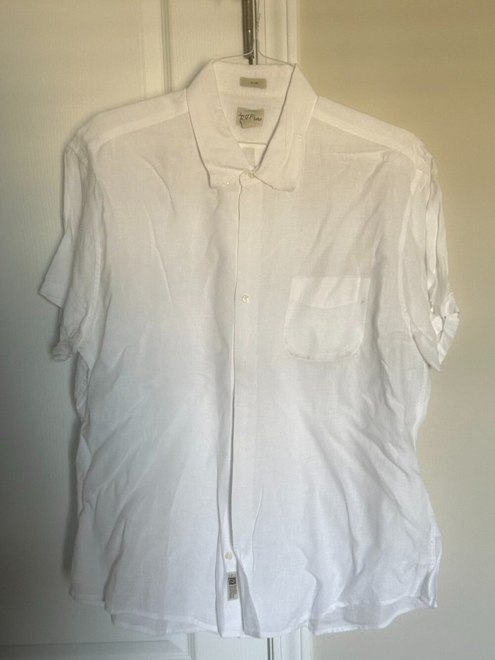 100% Linen J. Crew Short Sleeve Shirt